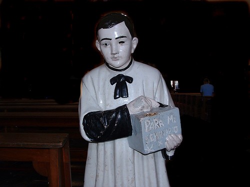 Collection box for catholic priests 